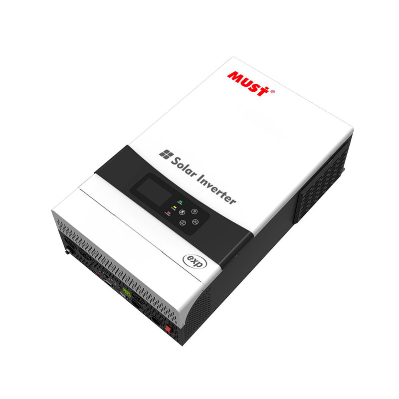 Гібридний інвертор MUST PV19-6048EXP, 6000W, 48V, струм заряду 1-60А, 160-275V, MPPT (80А, 450 Vdc), 490х300х150