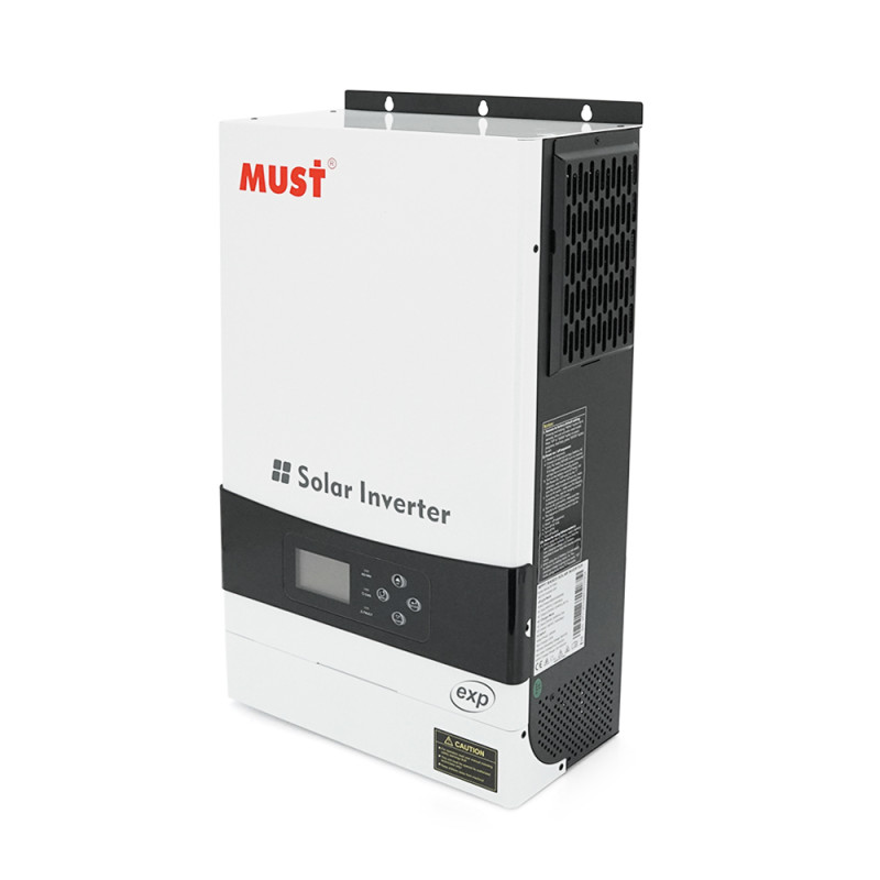 Гібридний інвертор MUST PV19-6048EXP, 6000W, 48V, струм заряду 1-60А, 160-275V, MPPT (80А, 450 Vdc), 490х300х150