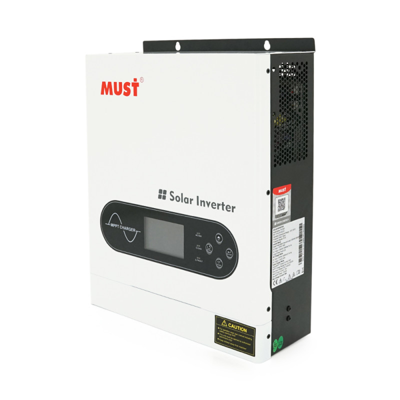 Гібридний інвертор MUST PV1800-1612 ECO, 2000VA/1600W, 12V, струм заряду 16-80А, MPPT 80А, 290*367*111мм, 6,4 кг