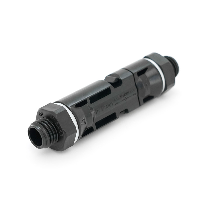 Коннектор для щитка MC4 PV-LTM4 1000V, <30A, луджений-мідний під затискач, U-подібний, під перетин 2,5-6 мм², PANEL TYPE. IP68, -40℃--+85℃, Q400 Black