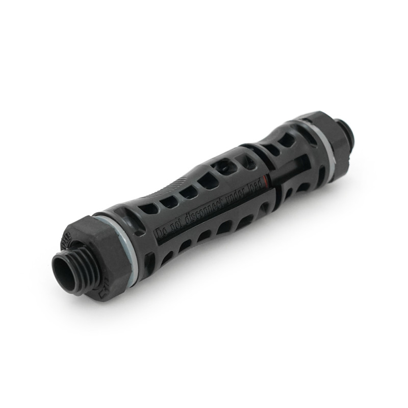 Коннектор для щитка MC4 YMC4-1.5K 1500V, <30A, луджений-мідний під затискач, U-подібний, під перетин 2.5-6мм², PANEL TYPE. IP67, -40℃--+85℃, Q400 Black
