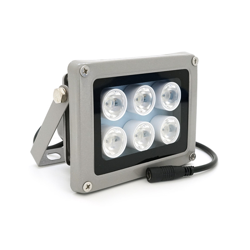 Прожектор направленный с сумеречным датчиком YOSO 12V 8W, 6LED, IP66, угол обзора 60°,дальность до 30м, 113*84*86мм, BOX