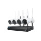 Комплект відеоспостереження з 4 вуличними 8МП WIFI камерами Reolink NVS12-8MB4W (4 вуличні WIFI камери, 4 блоки живлення, WIFI відеореєстратор з HDD 2TB)