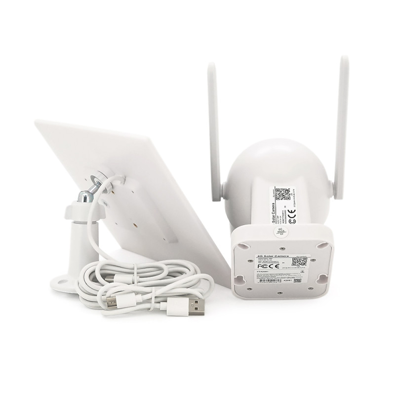 3 Мп 4G поворотна вулична відеокамера Voltronic із сонячною панеллю та вбудованими АКБ 10400mA Ubox IPPTZ14325 2.8mm