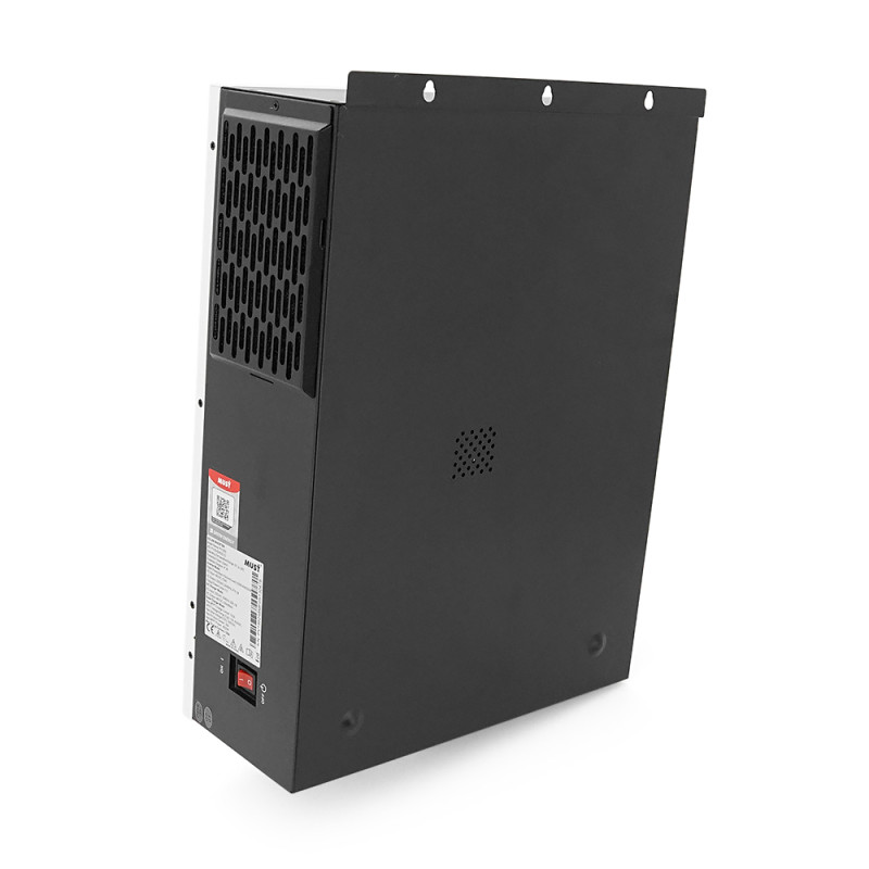 Гiбрiдне ДБЖ MUST PV18-8048PRO II, 8000W, 48V, PV 2*4000W, ток заряда 1-120А, 160-275V, MPPT (120А, 90-430 Vdc), 425*527*145 мм