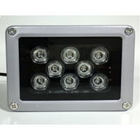 ИК-прожектор HYYS808R. 220V, 18W, 8LED, IP66, 850Нм, угол обзора 90°, дальность до 70м.