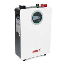 Аккумуляторная батарея Must LiFePO4 LP16-48100(OM) 51.2V 100Ah, 5,12kWh, BMS100A@16S, CAN2.0/RS232/RS485, 6000 cycles, 625x442x177,44kg