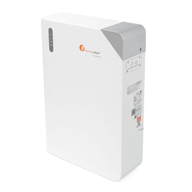 Аккумулятор FelicityESS LiFePO4 FLB48100WG1-H (Heating) 51.2V 5.12kWh. BMS 100А, до 32 parallel, CAN/RS485, IP65. 650x450x174 мм. 48.5 кг.