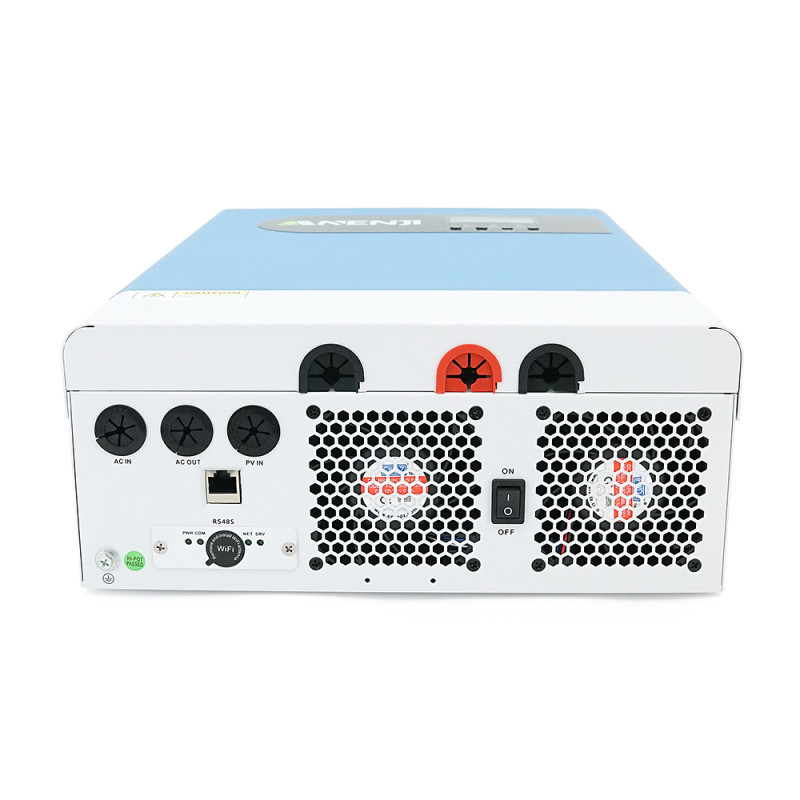 Гибридный инвертор ANENJI ANJ-HHP-II-6.2KP-WIFI, 6200W, 48V, charge 80A(max), 170-280V, МРРТ60-500VDC, RS485. RS232, WiFi, 450x300x130mm, 12 kg, Q1