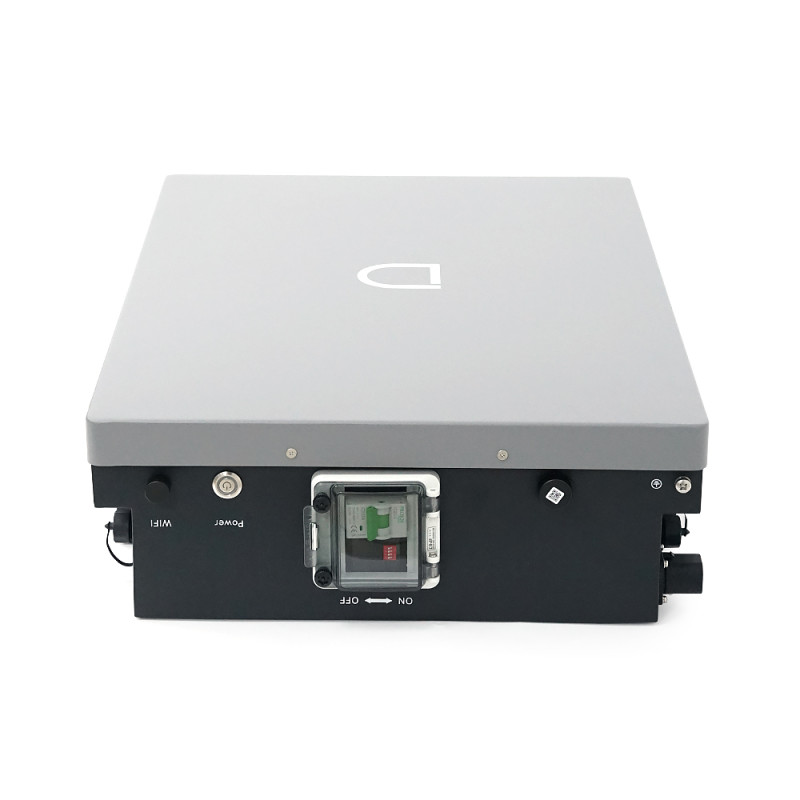 Акумуляторна батарея LiFePO4 Dyness Power Haus, 51.2V/100Аh (5,12kWh), BMS75A, Wi-Fi, CAN/RS485, Aerosol Fire, Heating, 8000Cycles, 50parallel, IP66, 450х165х640mm, 54,4kg