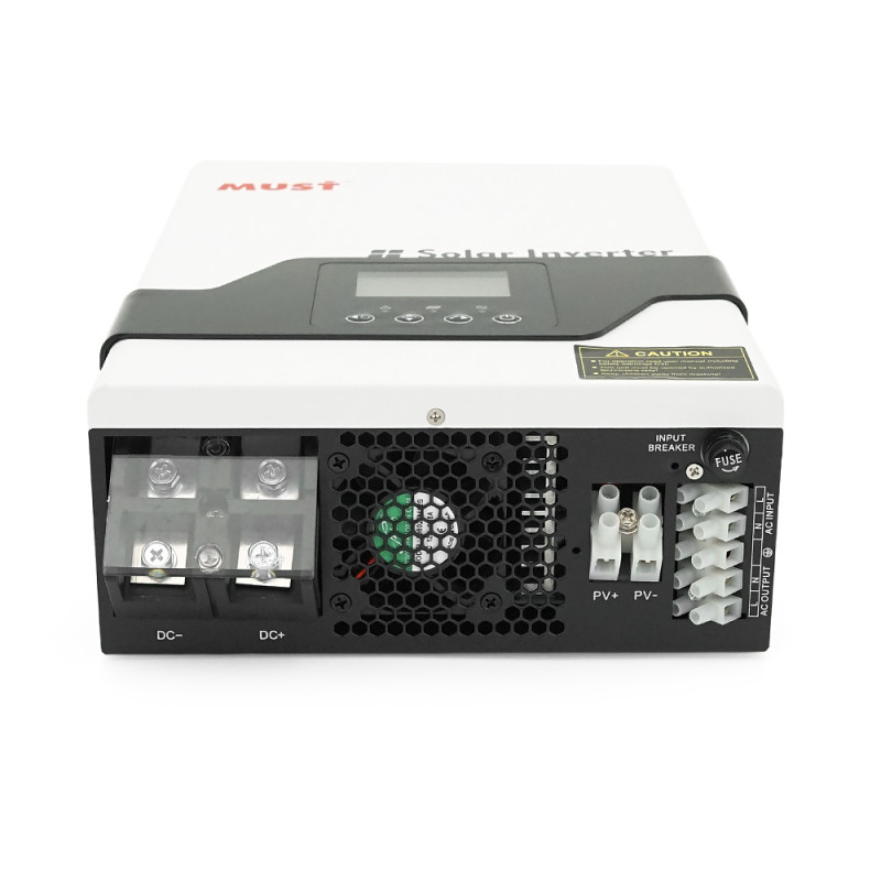 Гібридний інвертор MUST PV18-1012VMPK, 1000W, 12V, струм заряду 10/20A, 230V/4.35A, MPPT (60А, 105 Vdc)