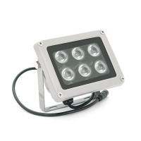 ІЧ-прожектор 6012HW. 12V, 24W, 6LED, IP66, 850Нм, кут огляду 120 °, дальність до 50м.