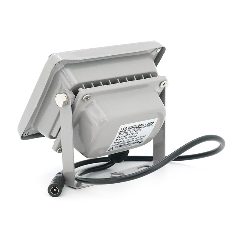 ІЧ-прожектор 6012HW. 12V, 24W, 6LED, IP66, 850Нм, кут огляду 120 °, дальність до 50м.