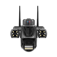 3Мп Wi-Fi/LAN відеокамера з трьома об'єктивами SD-карта PP-IPC46692MP3IR30 PTZ 3,6mm, Вбудований Гучномовець, ICSee