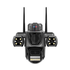 3Мп Wi-Fi/LAN видеокамера с тремя объективами уличная SD/карта PP-IPC46692MP3IR30 PTZ 3,6mm, Встроенный Громкоговоритель, ICSee