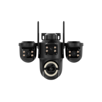 3Мп Wi-Fi/LAN відеокамера з трьома об'єктивами SD/карта PP-IPC46696MP3IR30 PTZ 3,6mm, ICSee
