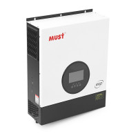 Гибридный инвертор MUST PV19-10048EXP, 10kW, 48V, ток заряда 150A, однофазный, 90-450V, 2-MPPT, PV 450V. 425*527*145mm, 21kg
